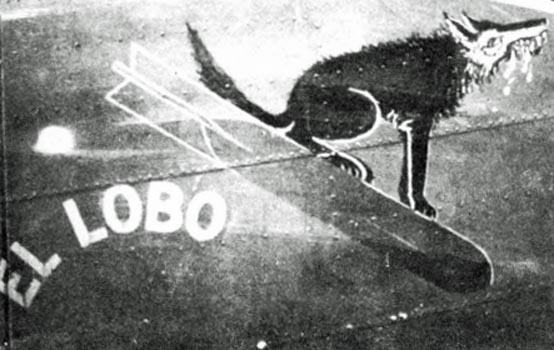 Nose art for El Lobo