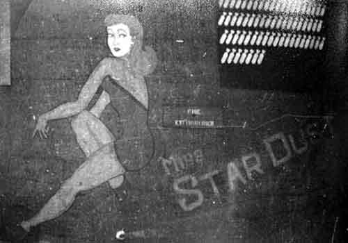 Nose art for Miss Star Dust