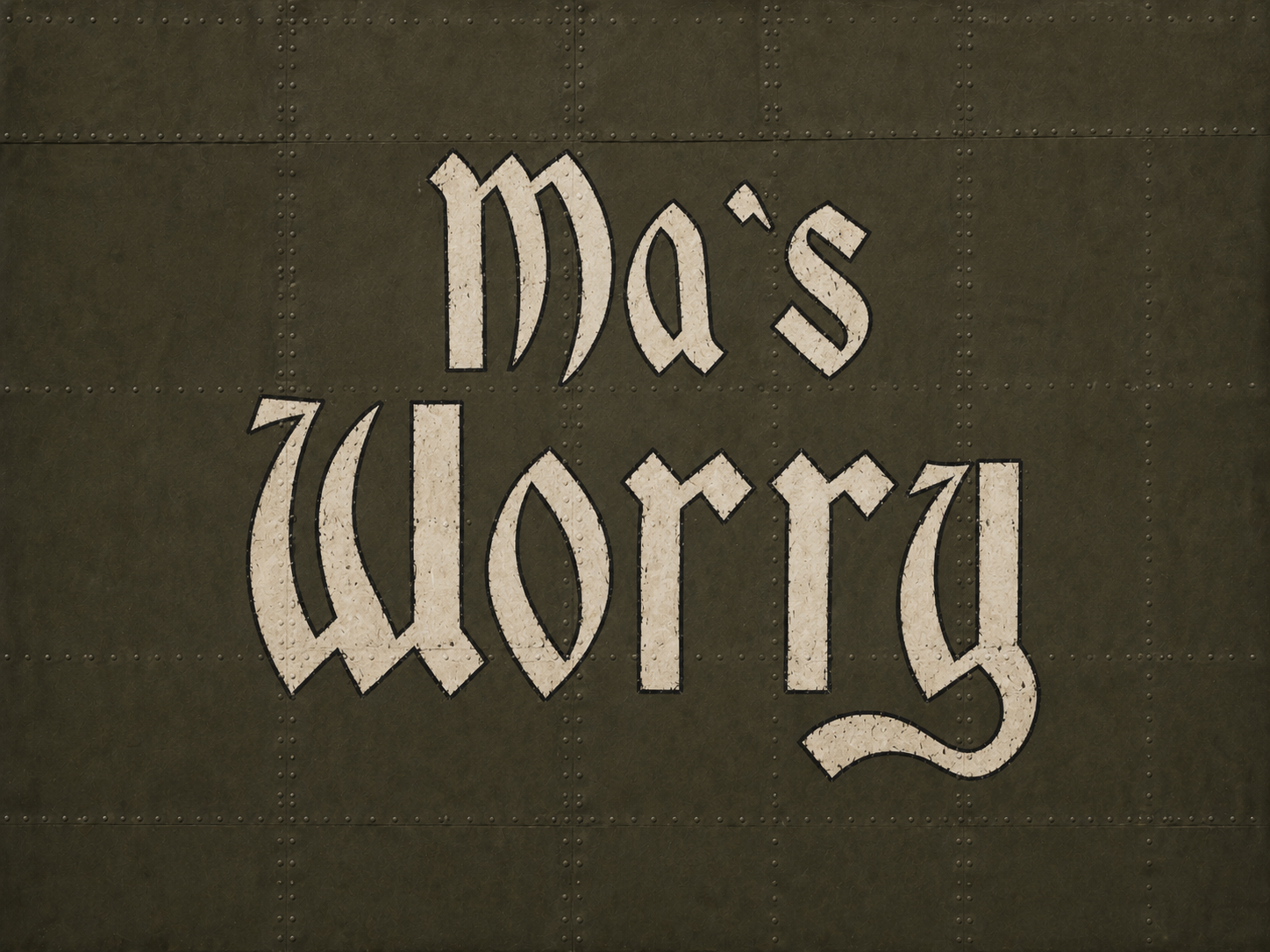 Nose art for Ma's Worry