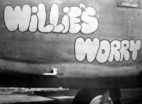 Nose art for Willie's Worry