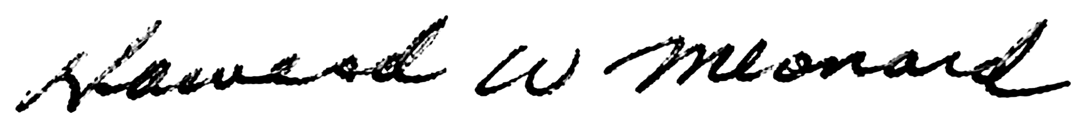 Signature of Howard Mesnard